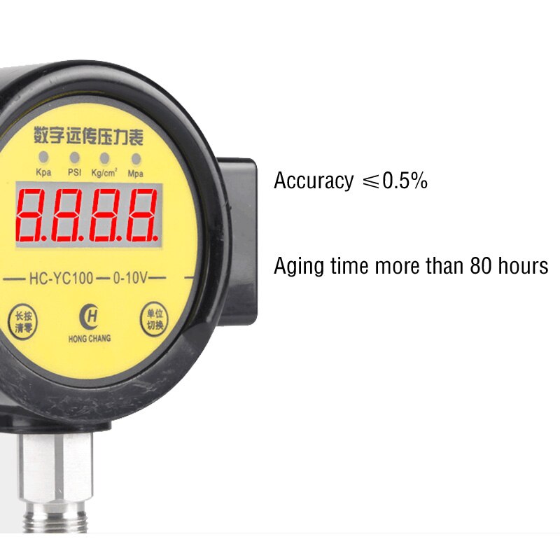 Digital Remote Pressure Gauge Inverter Constant Pressure Water Supply Transmitter Remote Control 0-5V 0-10V