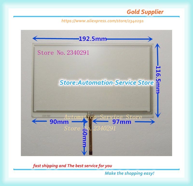 8 pollici tocco schermo di Navigazione per auto Schermo Del computer Macchina di Apprendimento Visivo Citofono tocco pannello 192.5*116.5