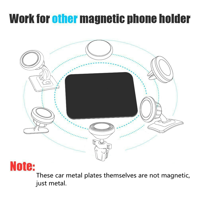 Fimilef 1pc-8pc/lot Metal Plate Disk For Magnet Car Phone Holder iron Sheet Sticker For Magnetic Mobile Phone Holder Car Stand