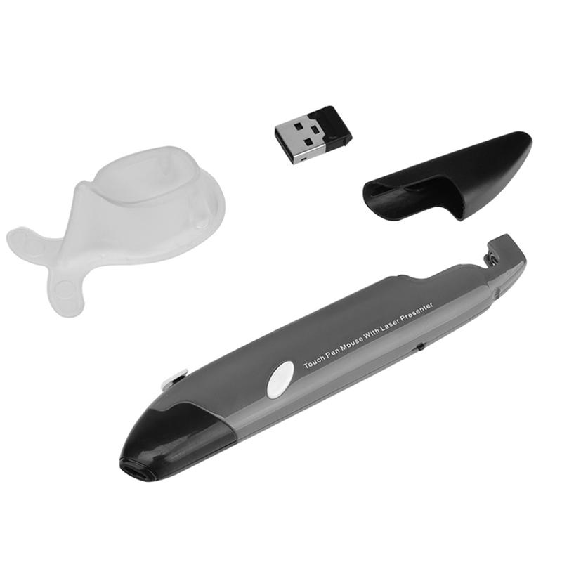 2.4G Wireless USB Optical Presenter Pen Mouse Adjustable Stand 4 Keys Mini Mice for Tablet Laptop PC Desktop Smart TV Box
