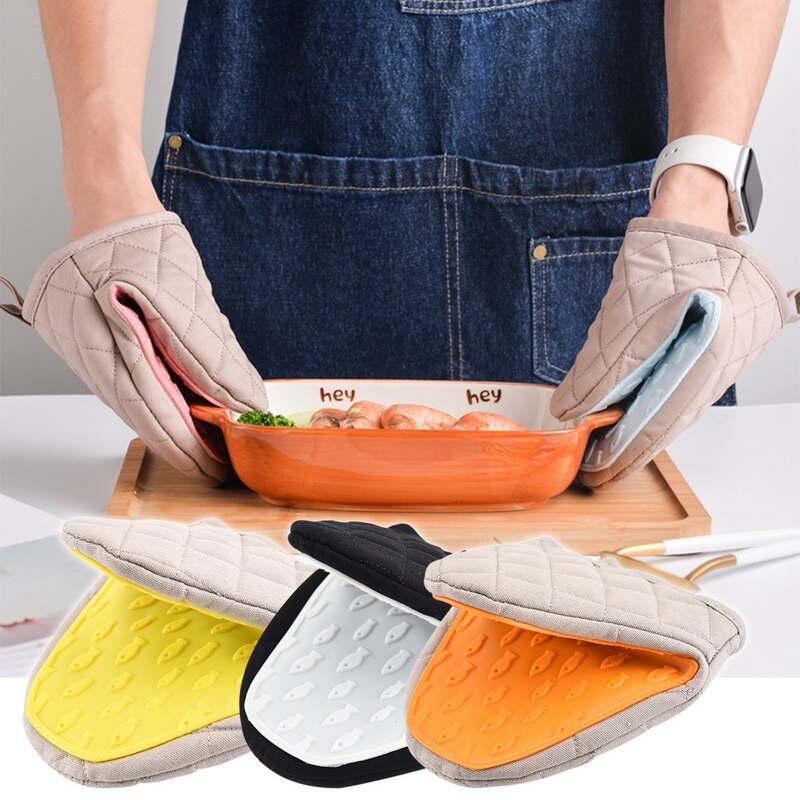 Gants de cuisine en Silicone Anti-brûlure, mitaines, maniques, plateau, plat, bol, pince à main, outils de cuisine