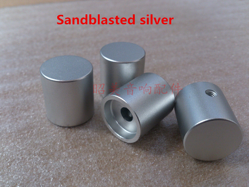 Silber/schwarz Durchmesser 20mm hohe 22mm Zylindrischen Alle aluminium feste audio verstärker volumen Potentiometer knopf
