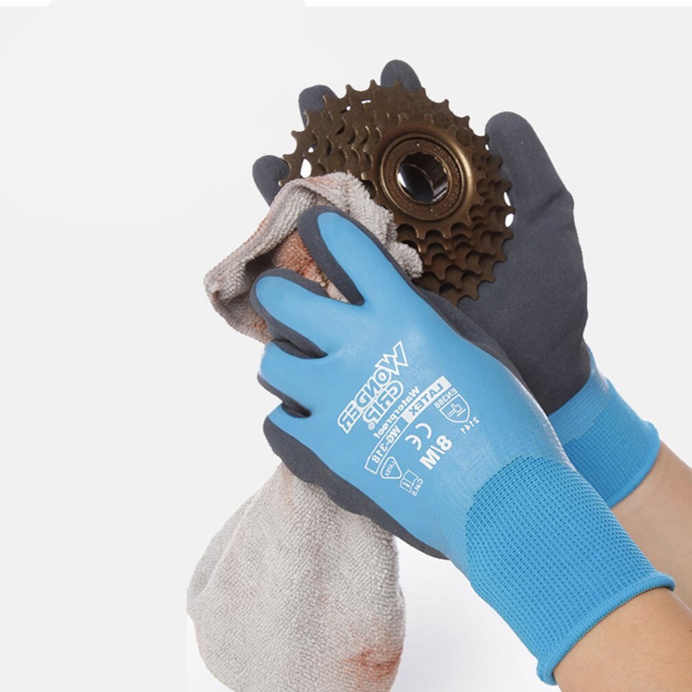 Wonder Grip-guantes WG-318 de seguridad universales, anticortes, resistentes al agua, para jardín, emulsión