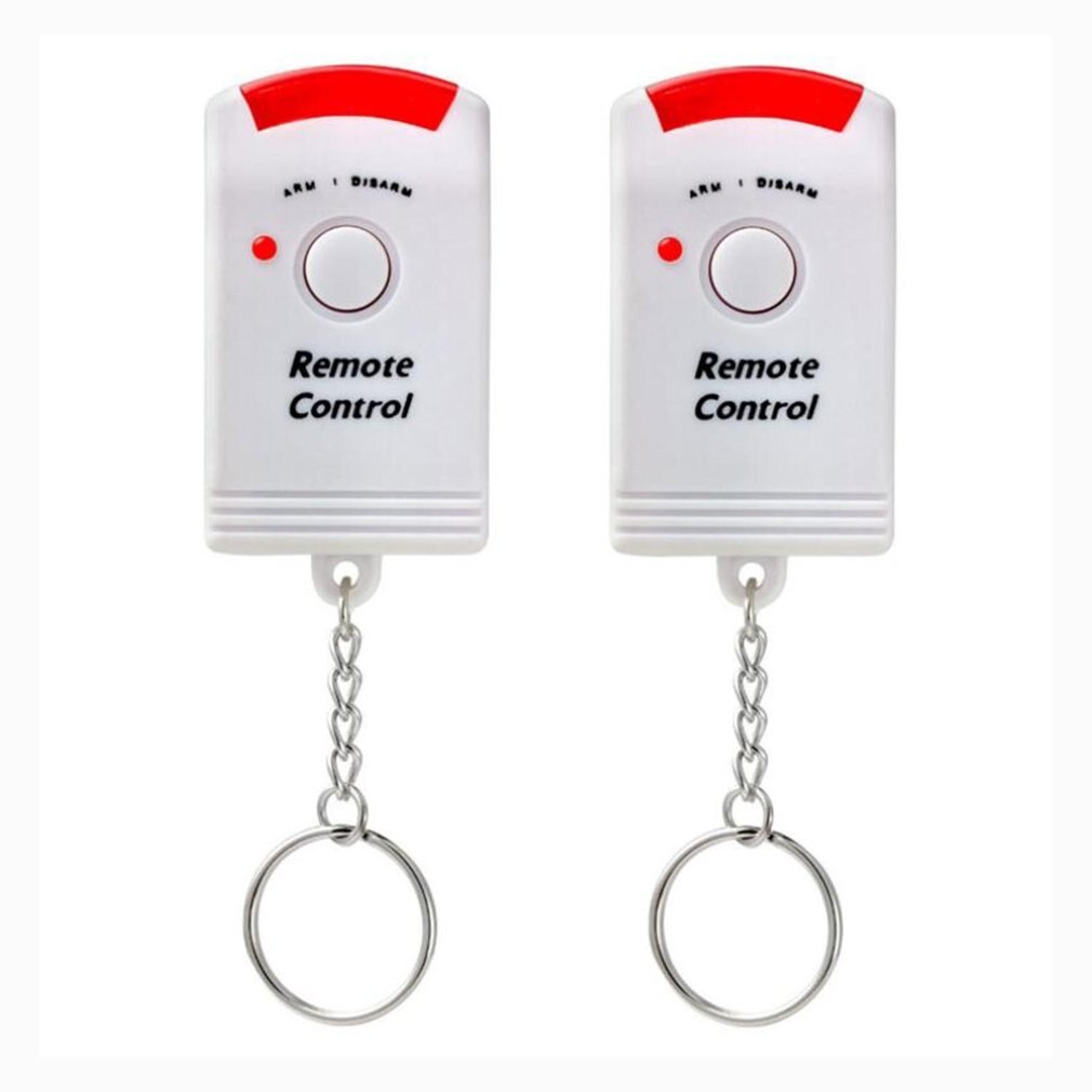 PIR Motion Sensor Alarm Wireless Home Garage Caravan 2 Remote Controls Security PIR Motion Detectors for Home Caravans