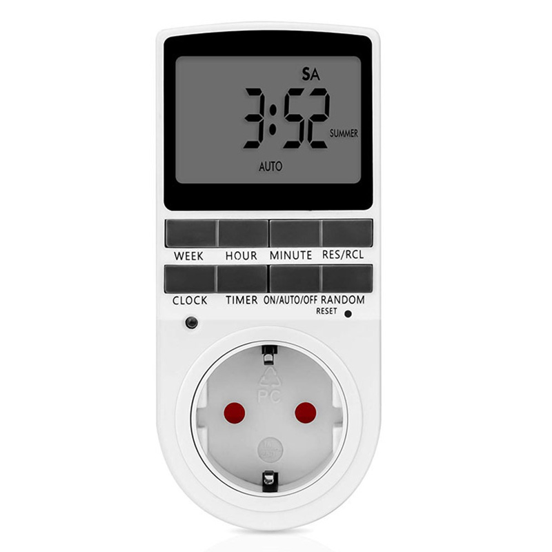Arrivals Digital LCD Display EU Plug-In Programmable Kitchen Electronic Digital Timer Switch Socket 24hr 7 Days