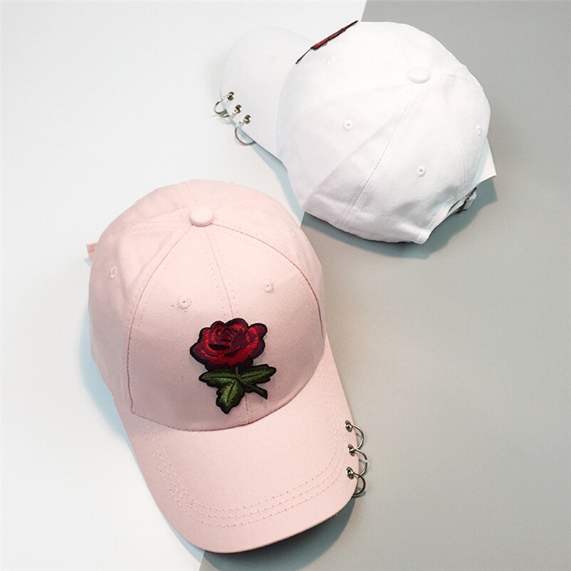 Rozen Mannen Vrouwen Baseball Caps Lente Zomer Zon Hoeden voor Vrouwen Solid Snapback Cap Dad Hoed