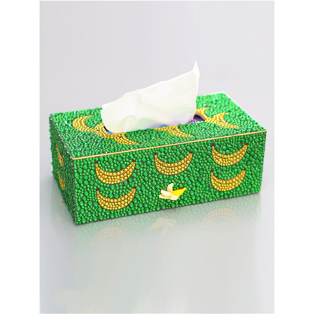 Diamond Embroidery Tissue Box 5D DIY Handmade Diamond Painting Mosaic Home Wedding Decoration Crafts: Red