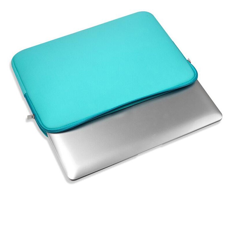 Solid Color Tablet Sleeve 13 inch Foam Pouch Bag Protective Case for Tablets PC Notebook Computer Bag: light blue