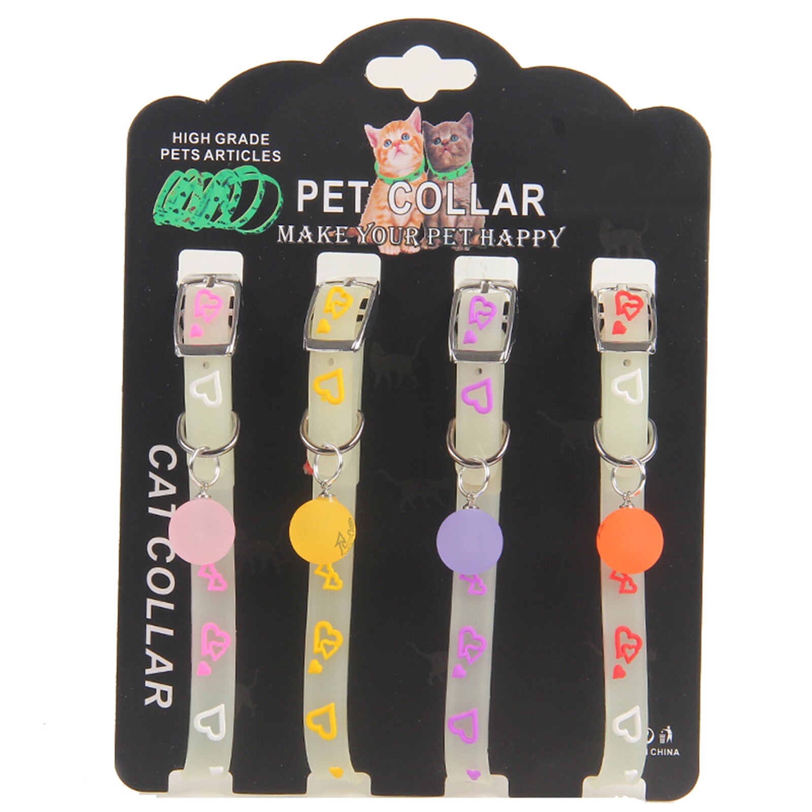 Nieuw Verstelbare Gloeiende Huisdier Halsbanden Lichtgevende Rubber Hals Ring Kat Hond Accessoires TE889