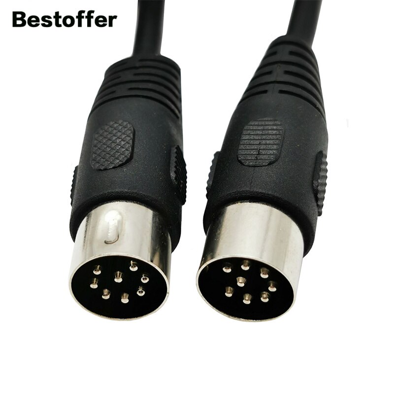 Din 8 Pin Male to Male Speaker Signal Audio Cable 5m