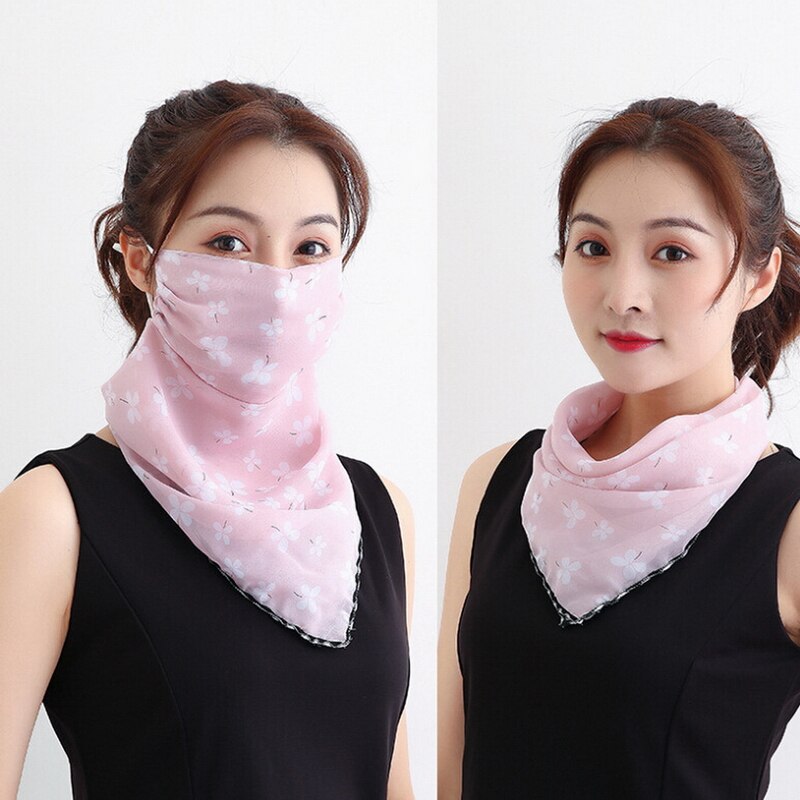 Multi Verwenden Bandana Sturmhaube Frauen Mädchen Chiffon Sommer Gesicht Mund Schild Hals Snood Schal Sonnenschutz Gesichtsmaske: A8