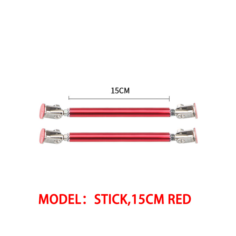 2psc 150Mm Universele Auto Splitter Staven Racen Verstelbare Voorbumper Lipsteun Steunsteun Beugel Trekband Pull Bar Kit: Fuchsia