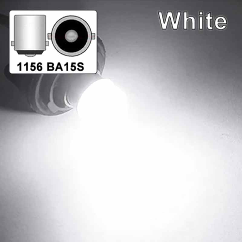 Bombilla LED trasera P21/5W Ba15S 1156 PY21W BAY15D 1157 luz de señal de giro 12V 7000K blanco superbrillante lámpara de estacionamiento de freno inverso de coche: Azul