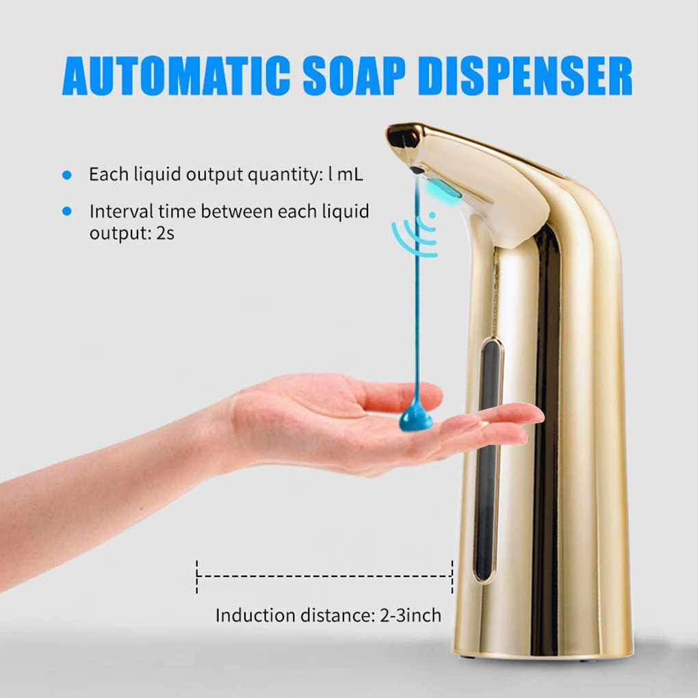 Bathroom Touchless Hand Wash Dispenser Automatic Soap Dispenser Infrared Sensor Hand Washing Tool 400ml