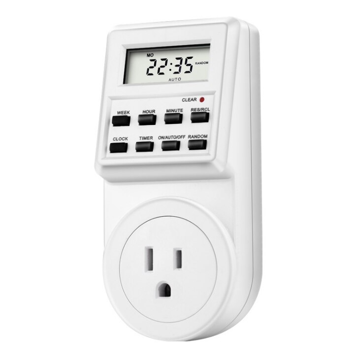 Plug-in Programmable Timer Switch 120V 15A US Plug Socket Switch Socket us wall electric socket