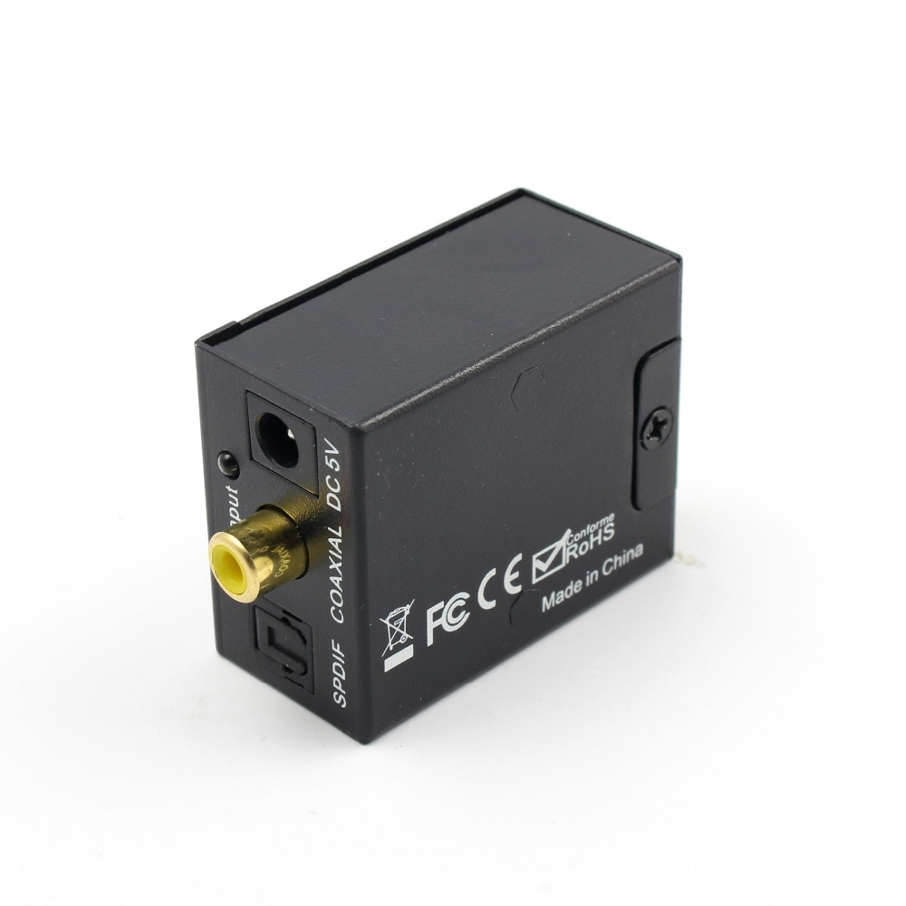 Digitaal naar Analoog Stereo Audio Converter Glasvezel Coaxiale Signaal naar Links Rechts Kanaals SPDIF Adapter 3.5mm Dual RCA decoder