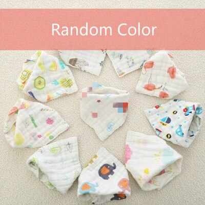 5Pcs/Set Baby Bibs Triangle Eight Cotton Bandana Bibs Baby Boys Girls Babador Feeding Smock Infant Burp Cloth Baby Saliva Towel