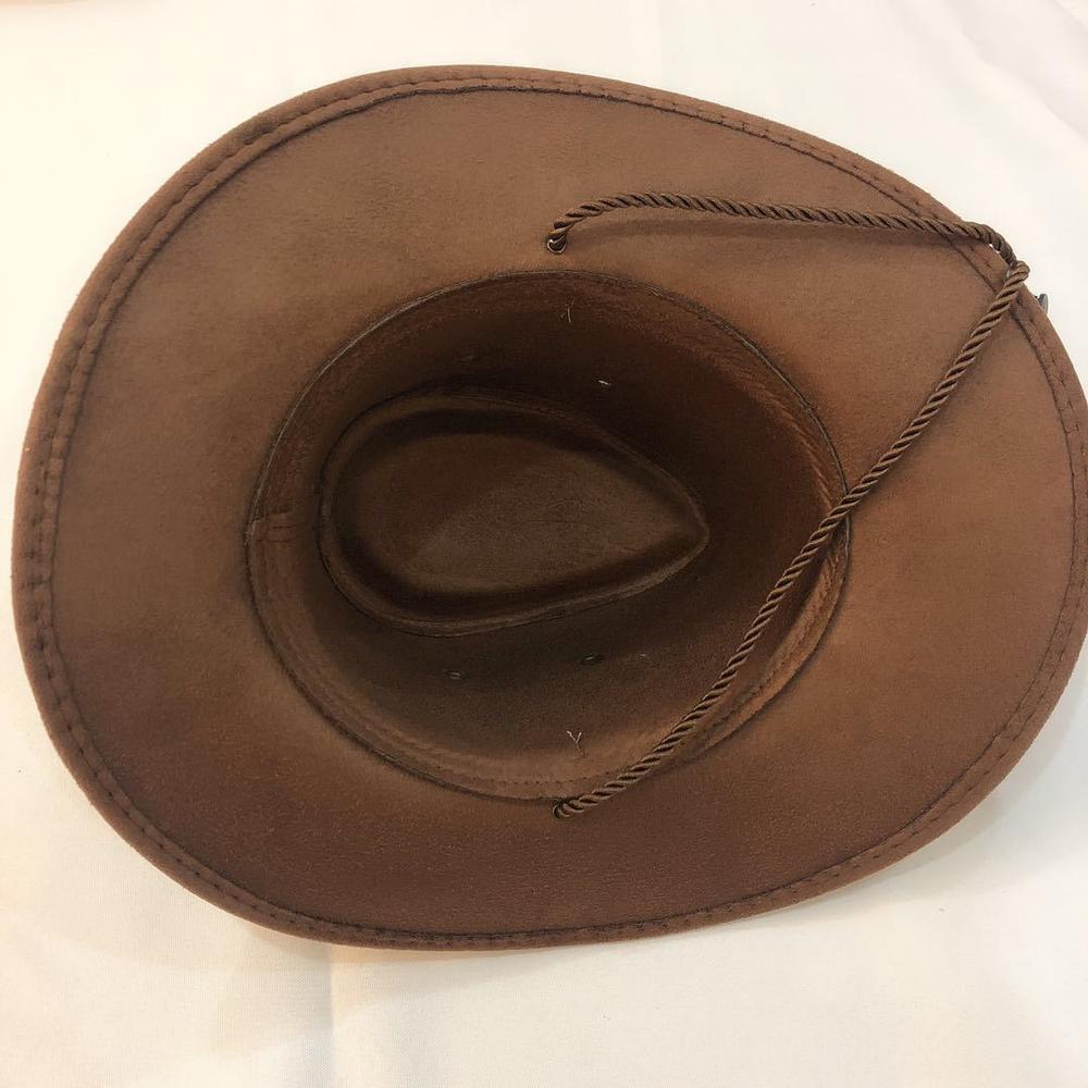 Cowboy Hoed Suede Lente Zomer Man Caps Schaduw Paardrijden Outdoor Effen Kleur Mode