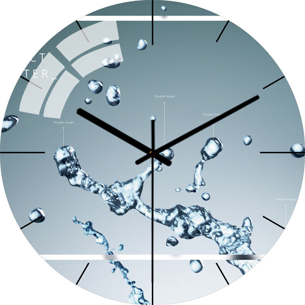Quiet Round Fruit Wall Clock Kitchen Home Decor Water droplets Modern 3D Clocks for Living Room Decoration Accessories: 2 30cm