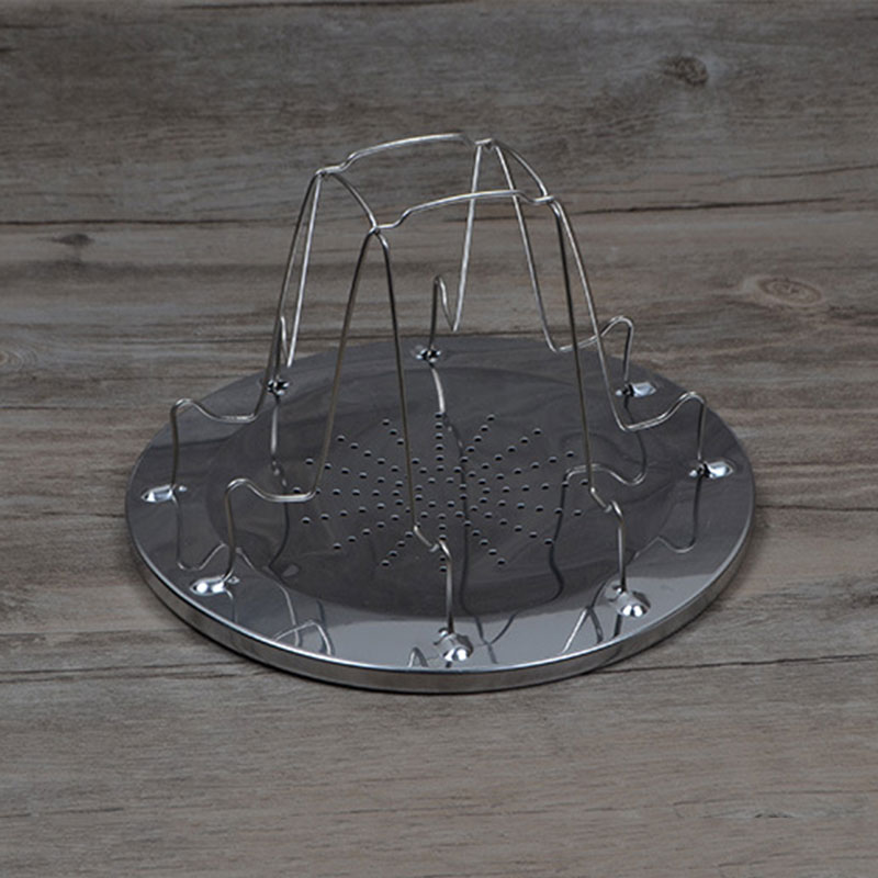 4 Slice Foldable Stove Bread Toaster Stainless Steel Cookware for Caravan Hiking Camping For