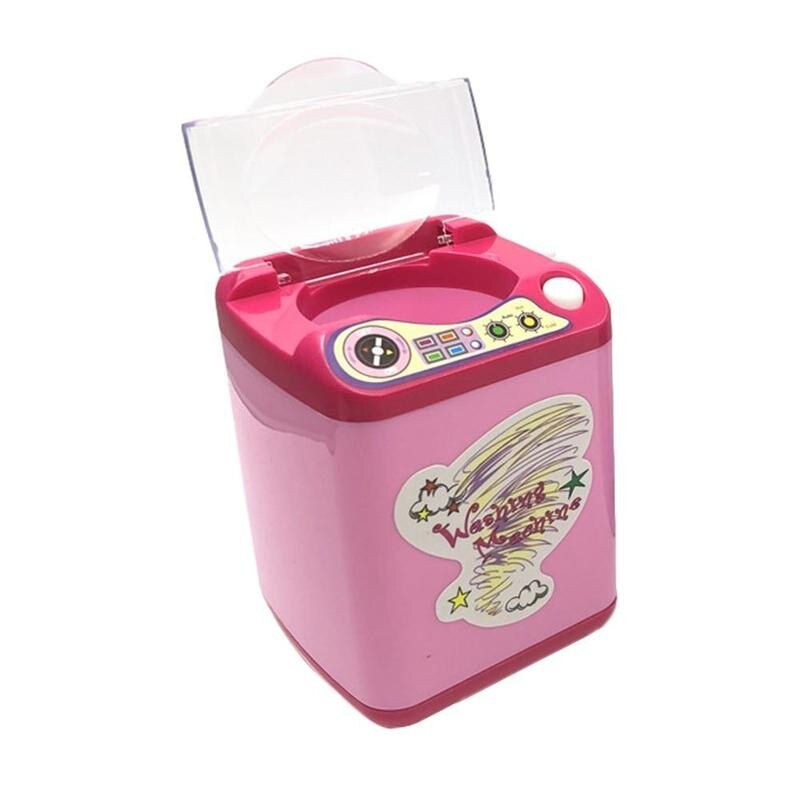 1 sztuk elektryczna pralka zabawka mechaniczna pralka elektryczna słodka zabawka pędzel kosmetyczny robić pudru ptyś podkładka uroda czyszczenie nowe narzędzie
