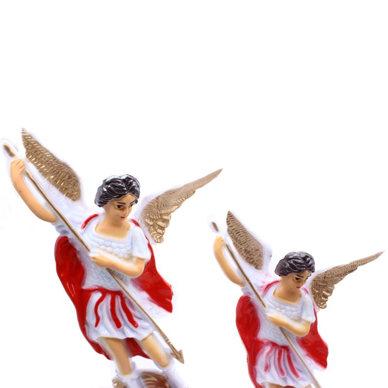 Red Angel Plastic Heilige Standbeeld Ornamenten Christendom Kerk Home Decoratieve
