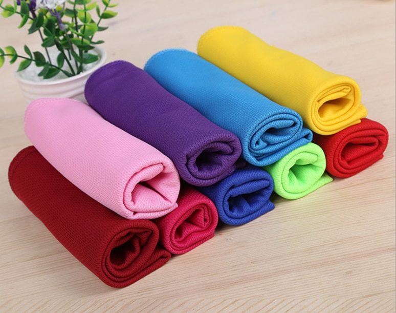 80x30cm Sport serviette de refroidissement sueur été glace serviette glace Cool serviette de hypothermie serviette froide