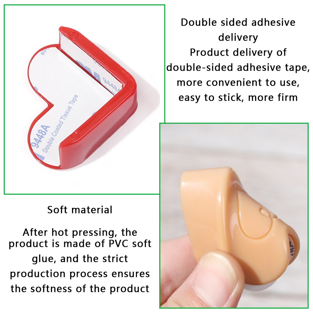 4 Stuks Baby Silicone Veiligheid Protector Tafel Hoek Bescherming Van Kinderen Anticollision Edge Hoeken Guards Cover Voor Kid