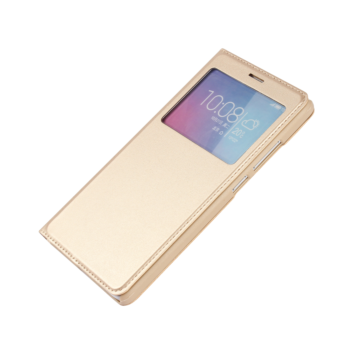 Funda protectora de negocios ultrafina funda de teléfono tipo ventana Funda de cuero pu para Huawei Honor 5X