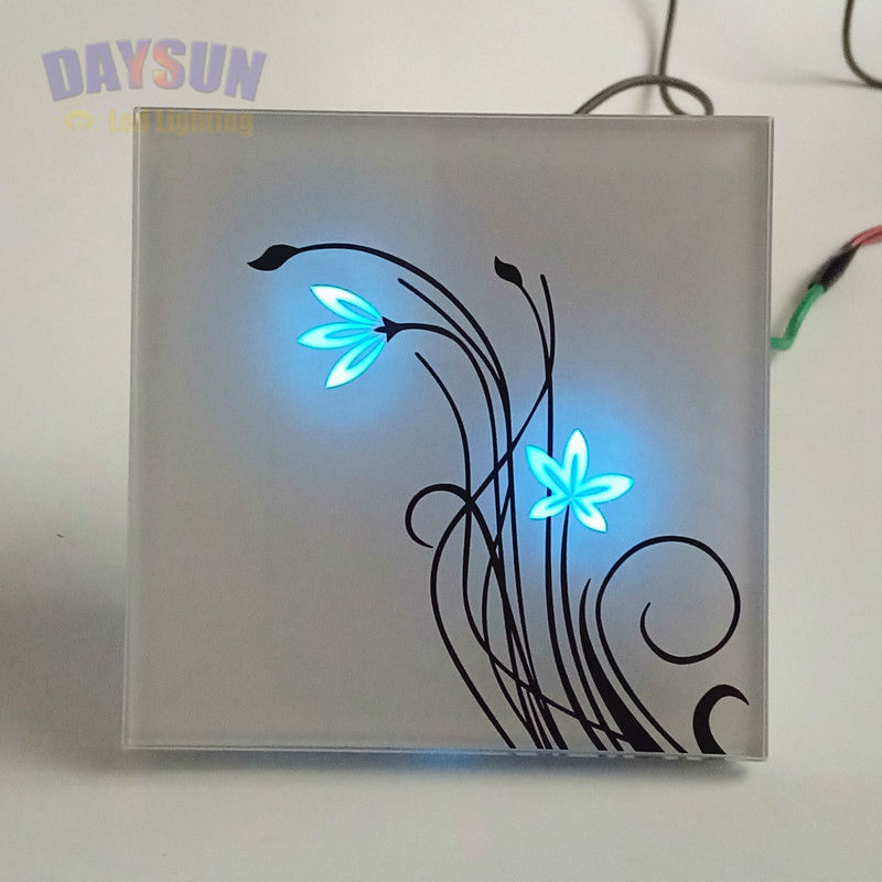 Touch Light Switch 2gang 2way AC110V-265V Smart Touching Switch Home Light Switch Luxury White/Black Crystal Glass Panel