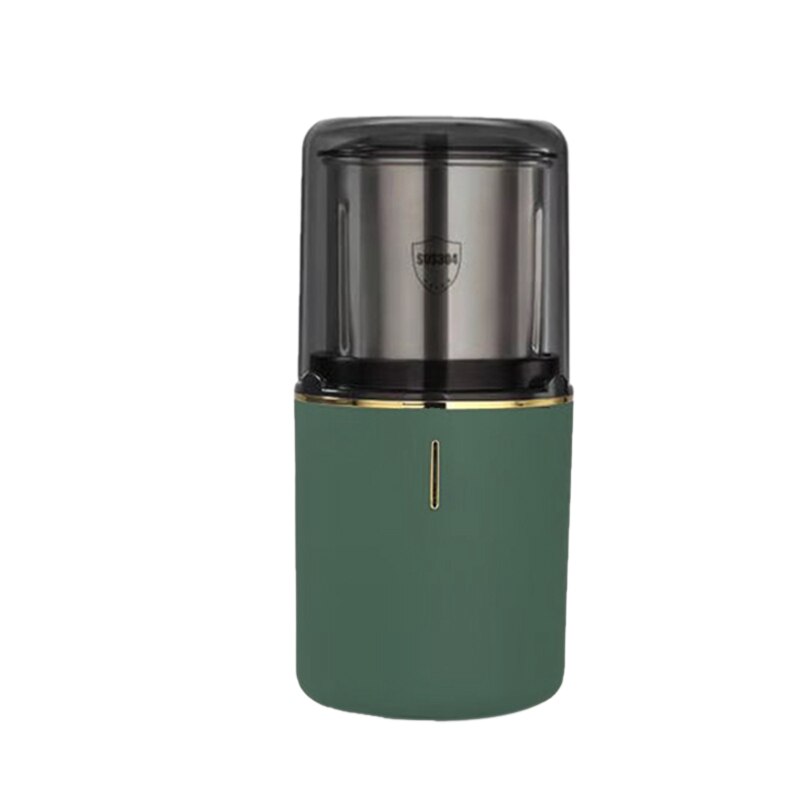 Portable Coffee Grinder Electric Bean Nut Herb Grinder Coffee Beans Multifunctional Coffee Machine for Kitchen,Green: Default Title