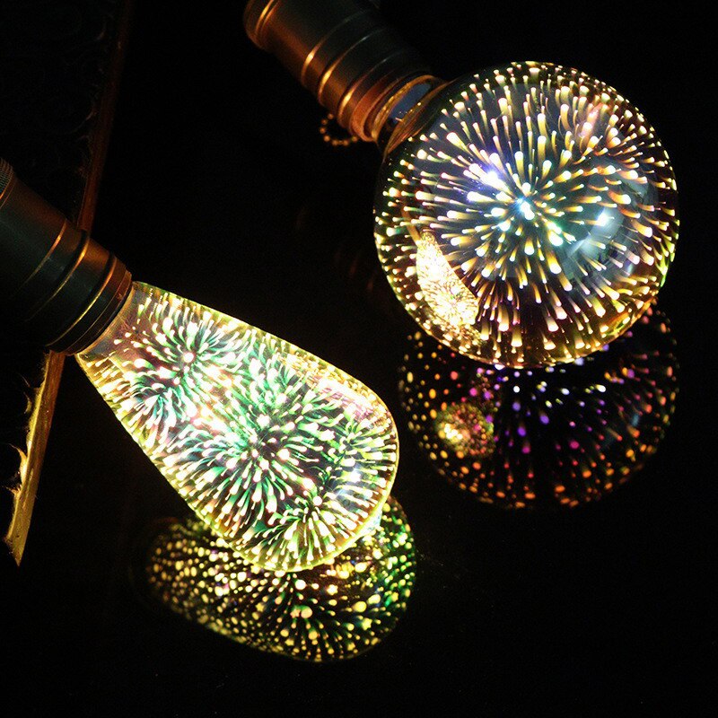 3D Decoratie Led Lamp E27 Lamp Ster Vuurwerk Lamp Nachtlampje