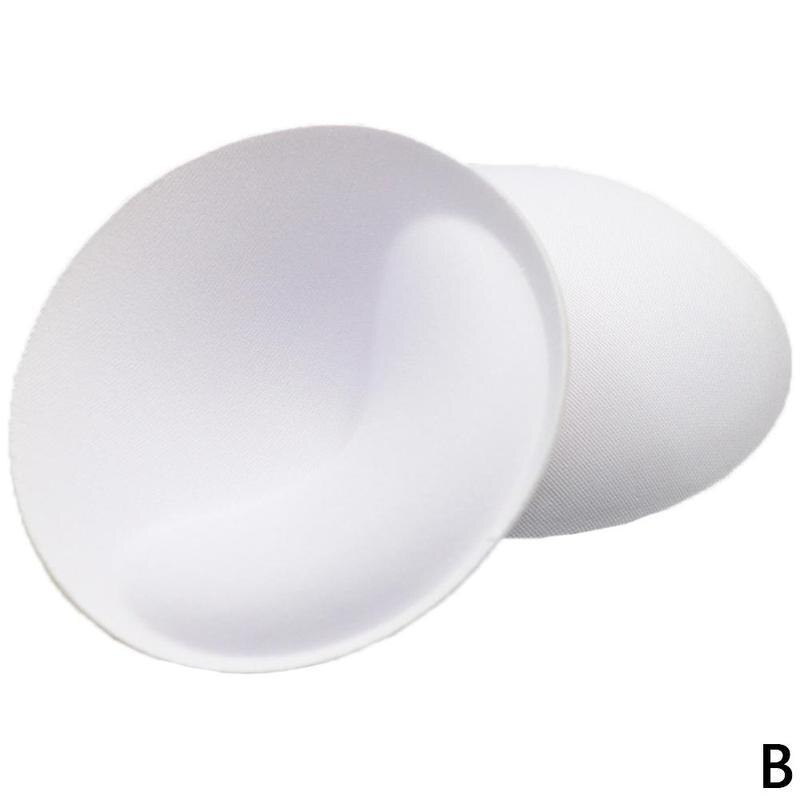 1Pair Women Intimate Accessories Invisible Thick Sponge Push Up Swimsuit Pad Breast Chest Enhancers Foam Bra Insert for Swimsuit: White