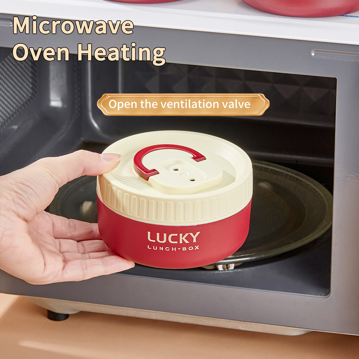 WORTHBUY Portable Insulated Lunch Box 304 Stainless Steel Bento Box With Cutlery&Thermal Bag Microwave Leak-proof Food Container