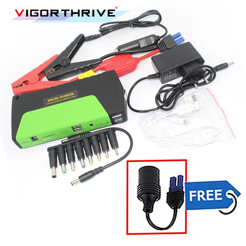 For Petrol car 600A battery 12V starter Car Jump Starter Portable Power Bank Car Charger Mini Emergency Starting Device booster