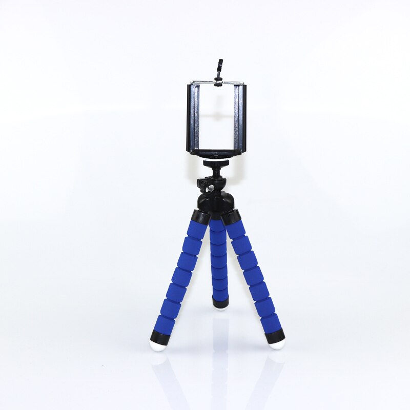 Universal- flexibel stative stativ für telefon Handy, Mobiltelefon kamera Halfter Clip smartphone einbeinstativ stativ Krake Mini stativ stativ: Blau