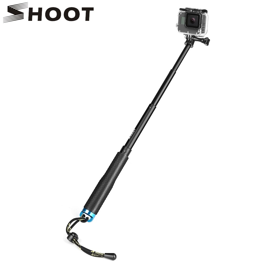 SCHIETEN 20-52cm Draagbare Selfie Stok Verlengen Monopod Voor Gopro Hero 7 8 5 Sessie Xiaomi Yi 4K SJCAM SJ4000 SJ5000 Eken h9 Camera