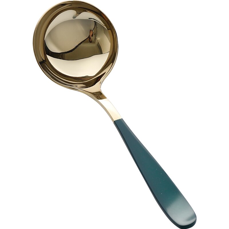 Stainless Steel Slottd Spoons Stirring Teaspoon Dessert Dinner Soup Spoons Ice Cream Fruit Spoon Cultery Tableware