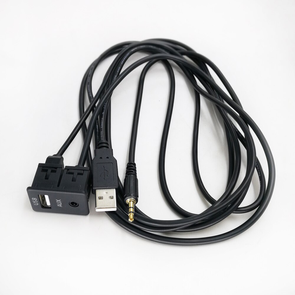 Biurlink 100CM Auto Verlengen AUX USB Adapter AUX USB Accessoires voor Fiat Grande Punto