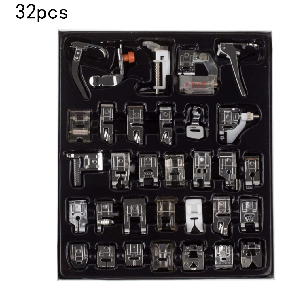 11-82pcs Sewing Machine Accessories Foot Presser Household Press Feet Set for Rolled Industrial Sewing Machine: 32pcs