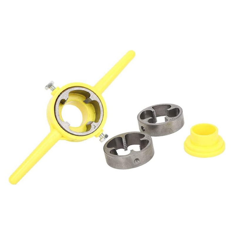 ! Pipe Thread Cutting Tool PVC Thread Maker NPT Round Tool Set Pipe Threader Plumbing Tool, PVC Thread Tool