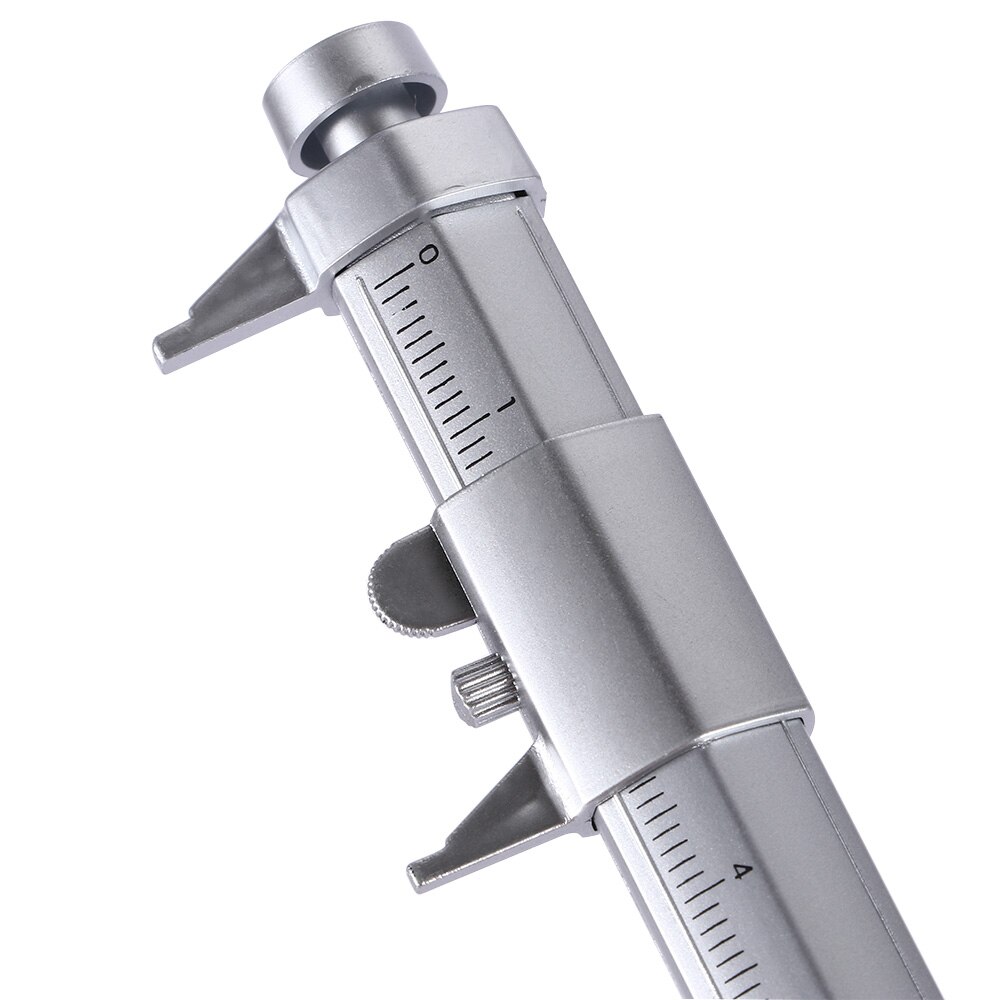 Multifunctional Scale Ruler Vernier Caliper Ballpoint Pen Level Pen with Blue Refill Stationery School Office Supplies