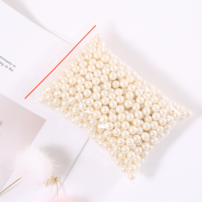 Caja de cristal para brochas de maquillaje, organizador de escritorio para joyería, Cubo de lápiz, caja de almacenamiento de cosméticos, barril de perlas, ZM827: 1 Pack White Pearl