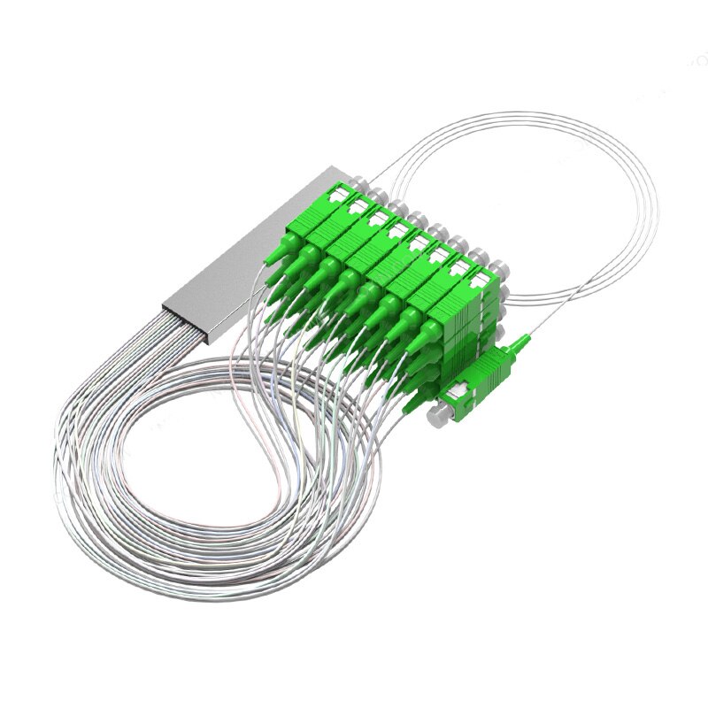 1x2 1x4 1x8 1x16 1x32 SC APC Fiber Optic PLC Splitter Steel Tube Cable 2 way 4 way 8 way 16 way Optical PLC Splitte
