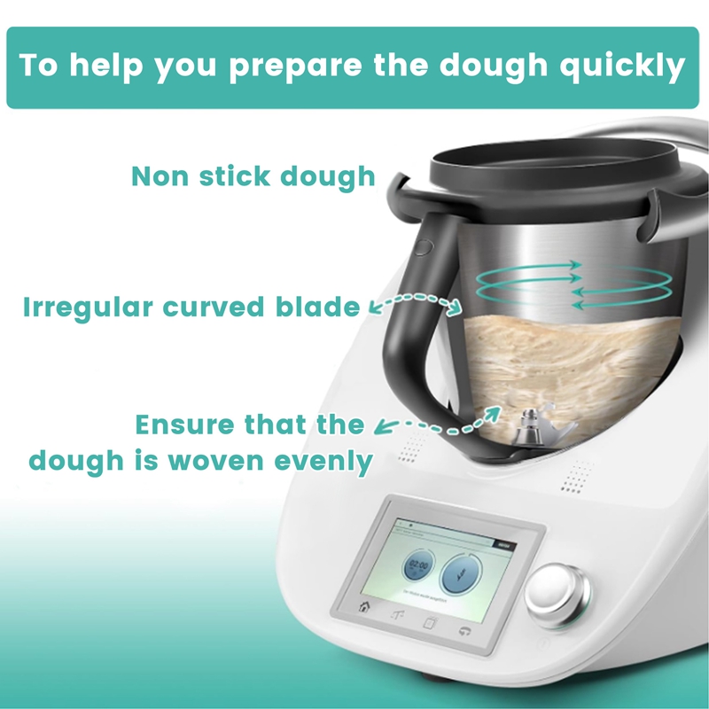 Deegmes voor Thermomix, vervangingsaccessoires voor mengmes Geschikt voor Thermomix TM6, TM5, TMF, deegmengmes