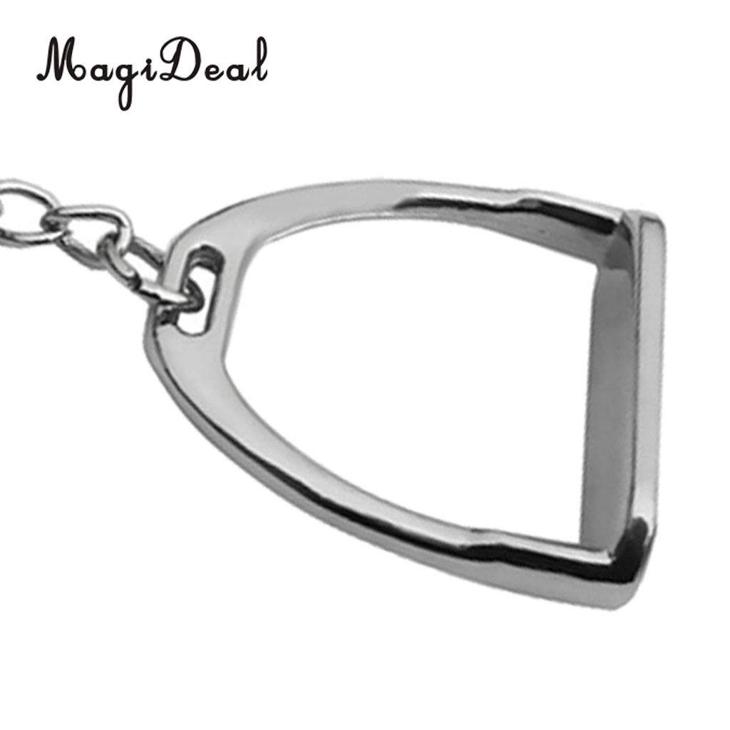 2 stykker zink legering stigbøjlen nøglering nøglering engelsk hest ornament værktøj ridesport forsyninger