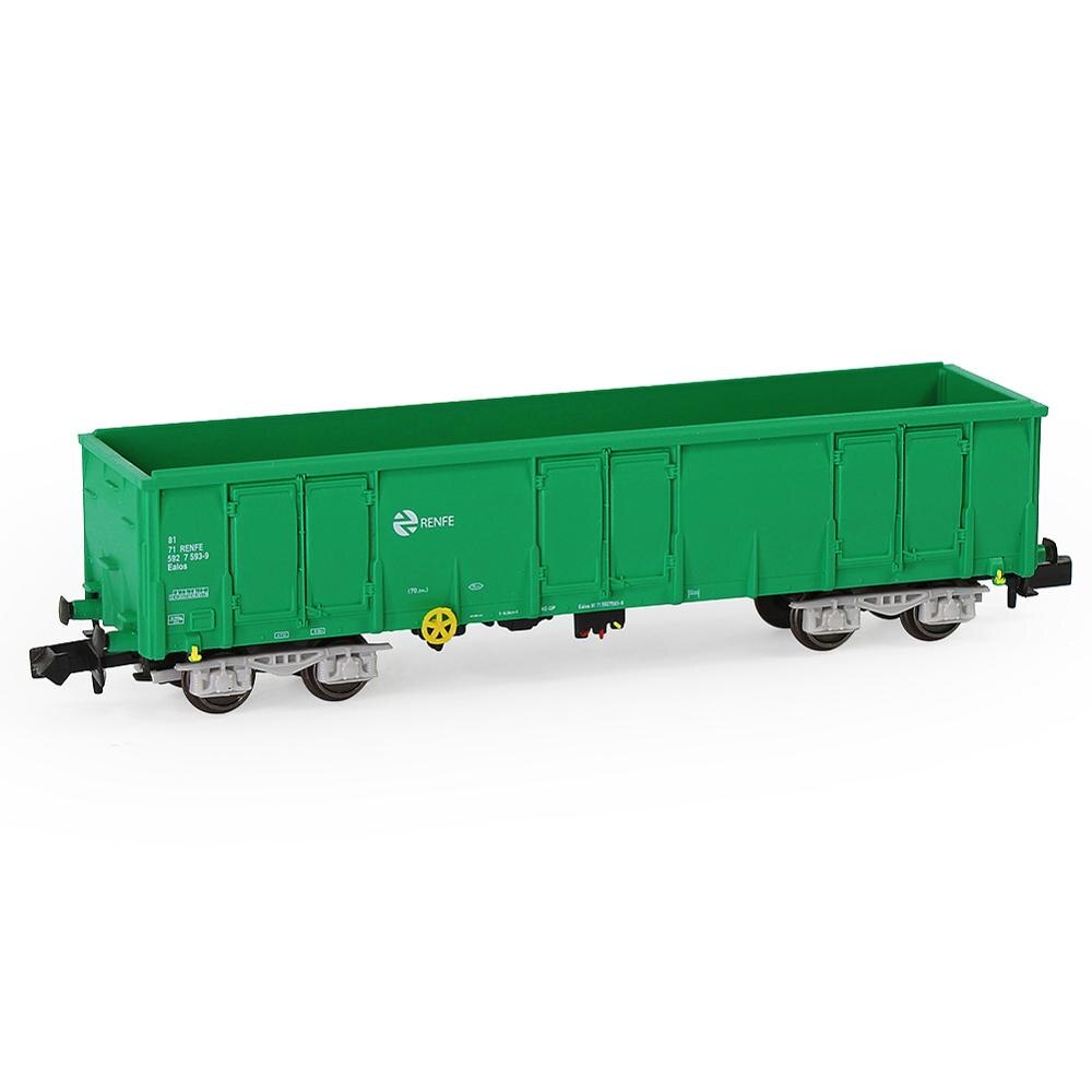 1pc/2 stk n skala grøn renfe højside gondolvogn 1:150 jernbanevogne rullende materiel godsvogn model tog  c15013 plv: 1pc