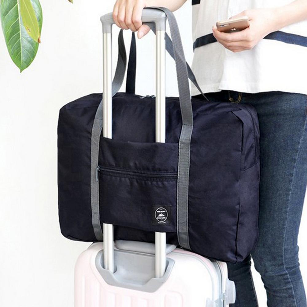 Wasserdicht Nylon Reisetaschen Frauen Männer Große Kapazität Klapp Duffle Tasche Organizer Verpackung Würfel Gepäck Mädchen Wochenende Tasche #0611