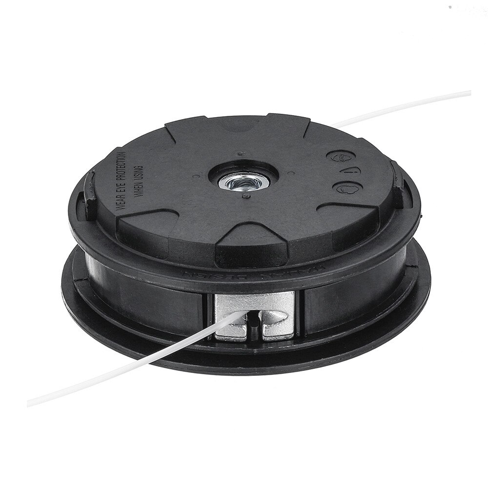 Universal Grass Trimmer 2 Lines Cutter Head Thread M10 Aluminum Nylon Brush Mower Bump Spool Line String Saw Grass Brush Mower