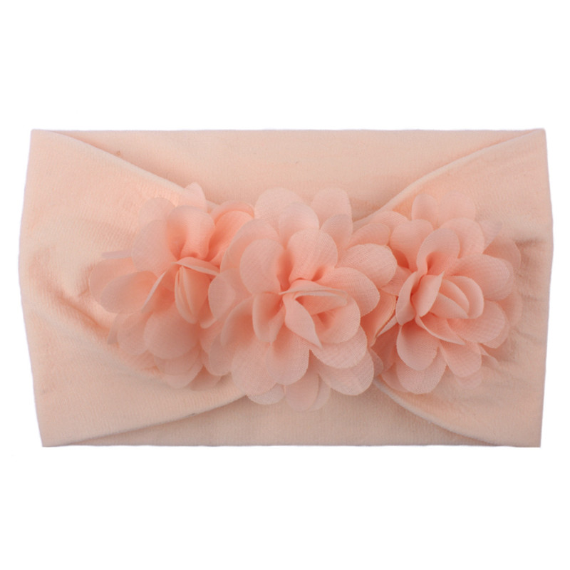 Baby Girl Flower Headbands Newborn Elastic Hairband Soft Princess Head Wraps Baby Hair Accessories Haarband Bandeau Bebe